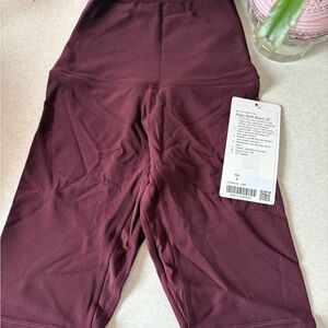 lululemon Align High-Rise Bike Shorts - Burgundy